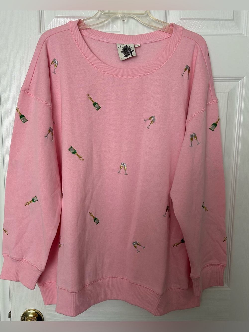 Pink NWT Coctail Champaign sweat shirt / size 3X